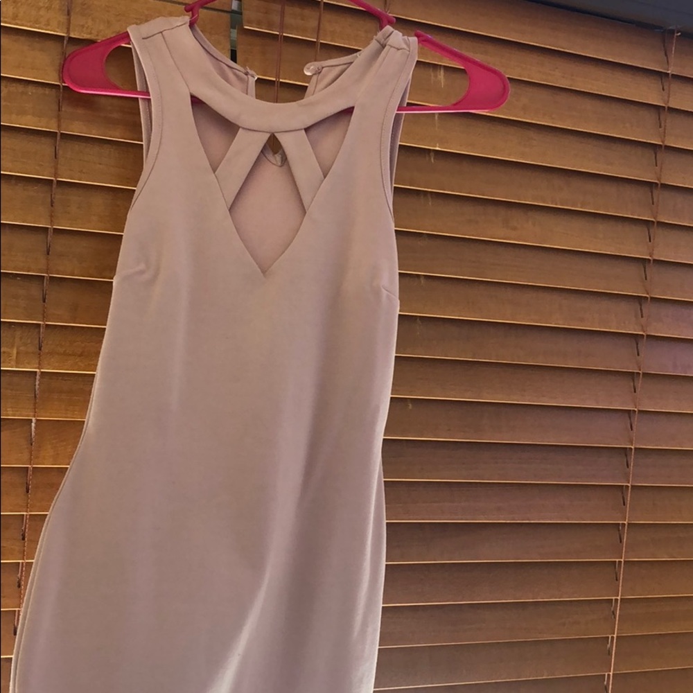 Nice pink peachy tight dress never worn